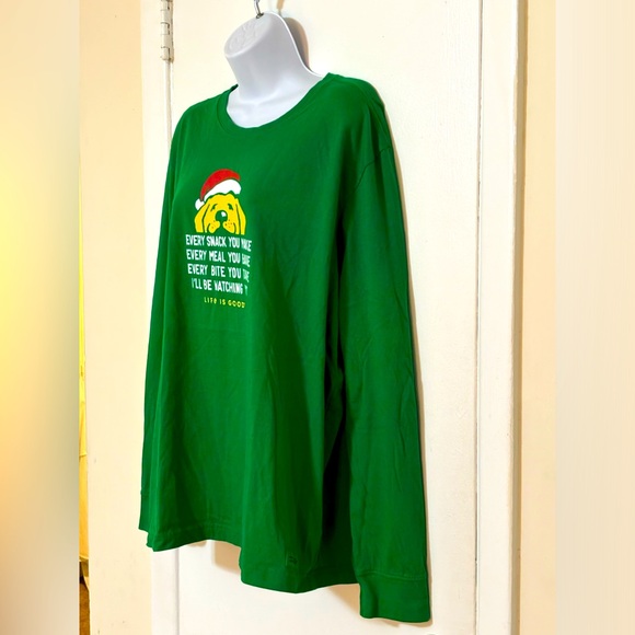 Life Is Good Holiday Theme T-shirt. Men’s Size Large. - Picture 5 of 9